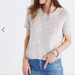 Madewell Women’s Short Sleeve Cotton Blend Sweater Top Size XS